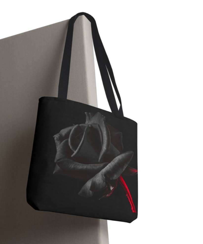Tote Bag AOP Dark Rose