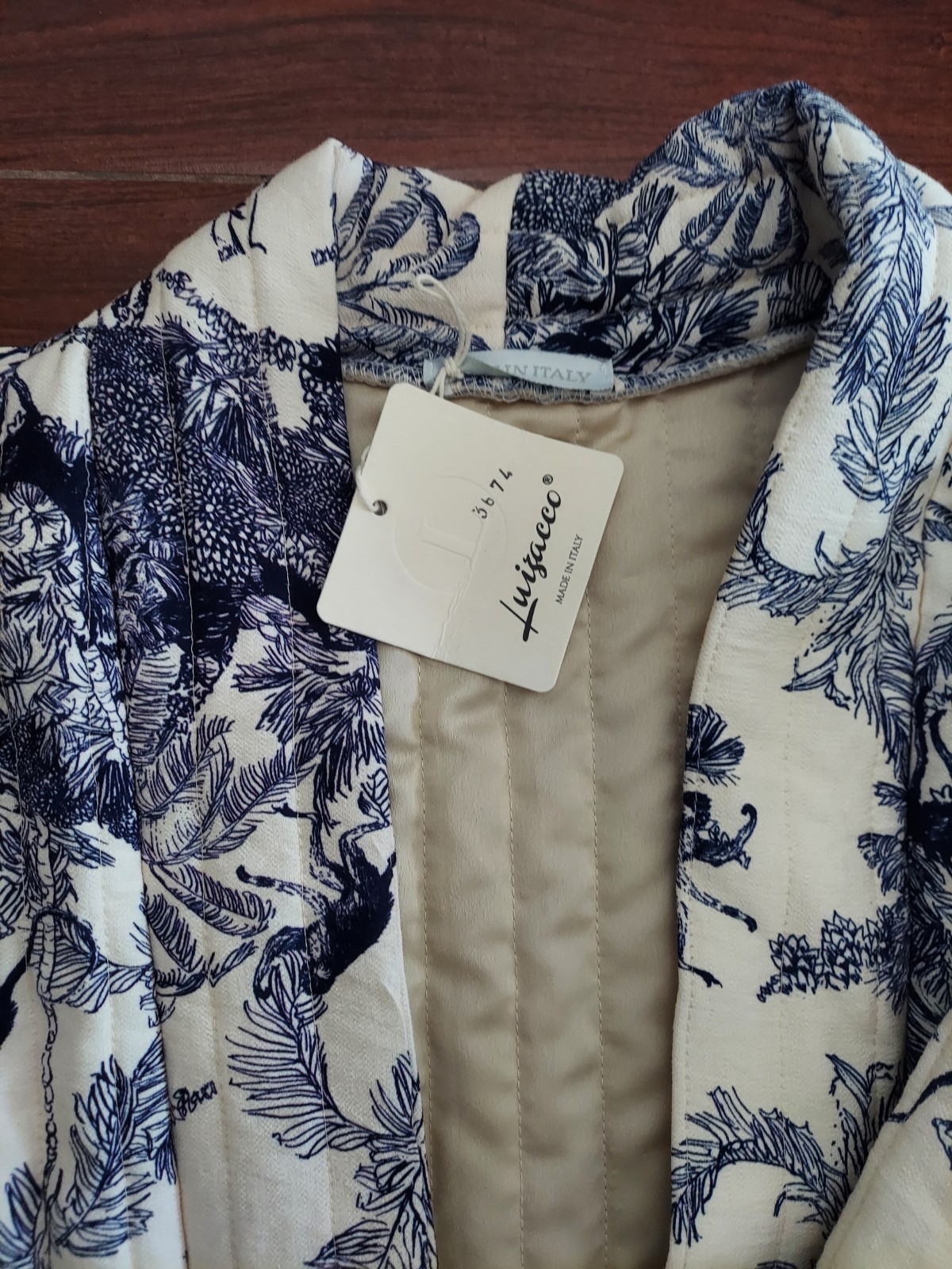 new quilted jacket Japanese design made in italy S