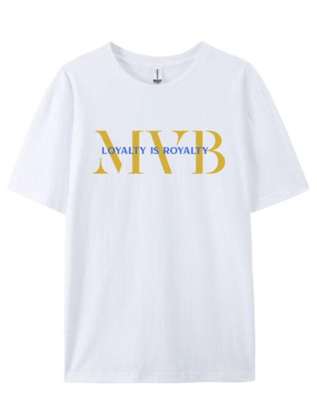 MVB LOYALTY IS ROYALTY yellow & white Short sleeve Unisex T-shirt 100% cotton