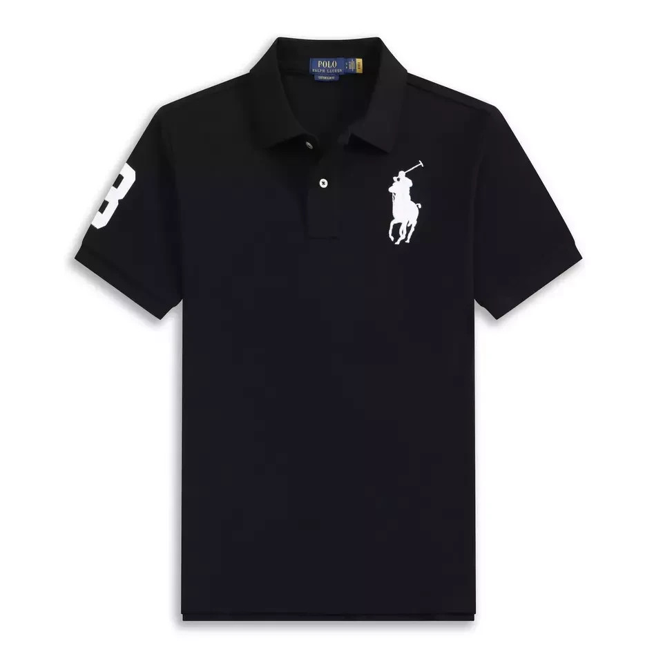 POLO RALPH LAUREN MEN’S BIG PONY PLOLO SHIRT. COLOR: BLACK. NEW WITH TAGS.