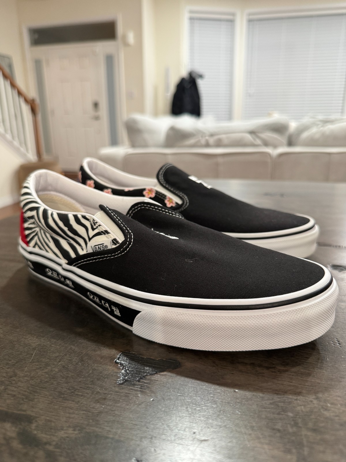 VANS Classic Slip-On “Koreantypgrphy) (SKU VN0A33TB9HW) Men size 8-13