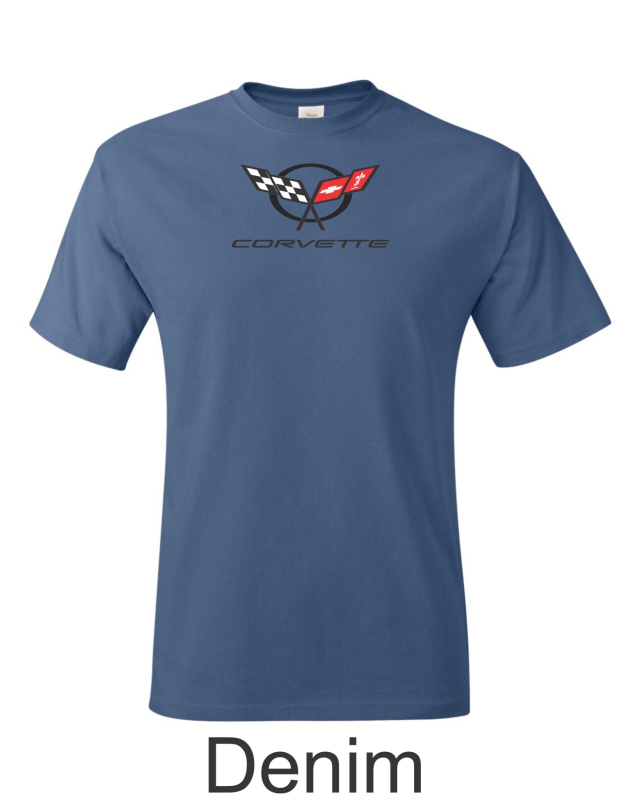 Vintage C5 Corvette Emblem Printed on Men’s Shirt. FREE SHIPPING !!!