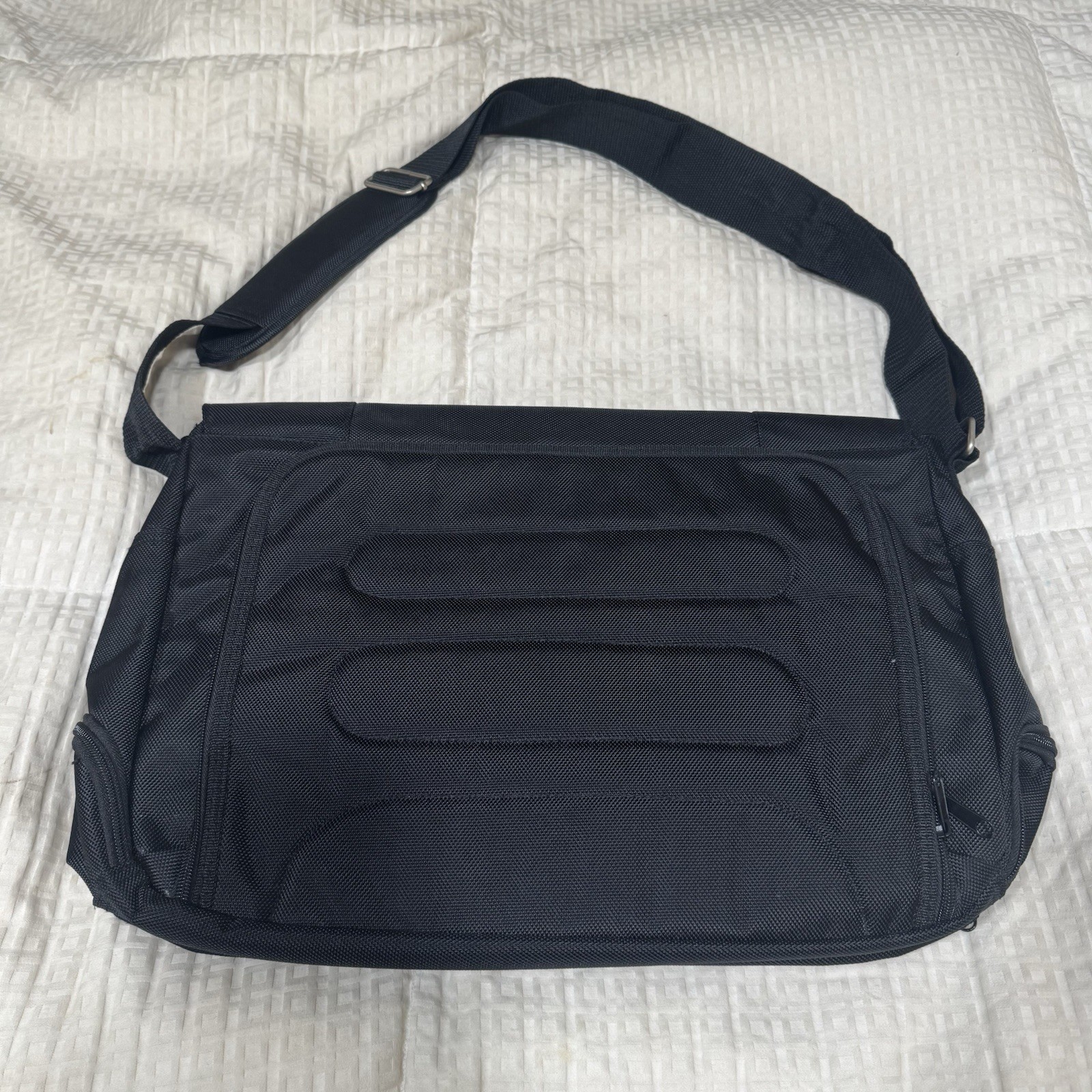 Vintage Goldman Sachs Laptop Messenger Bag Canvas Shoulder Black Travel