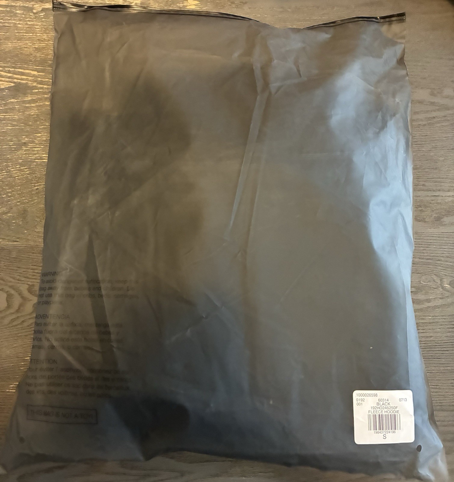 Fear of God Essentials Fleece Hoodie 2024 Black Authentic New Size SMALL