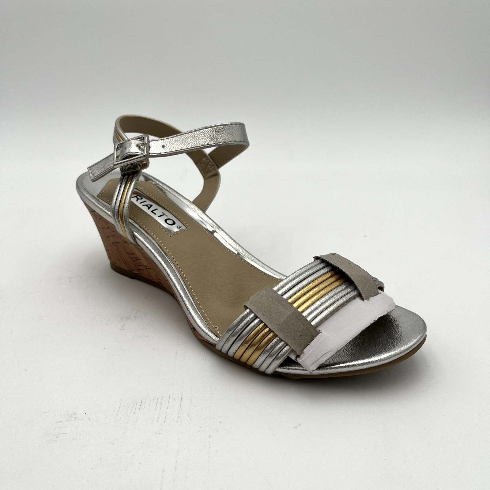 Women’s RIALTO Cadis Open Toe Casual Platform Sandals MultiColor, Sz 7, MSRP $30
