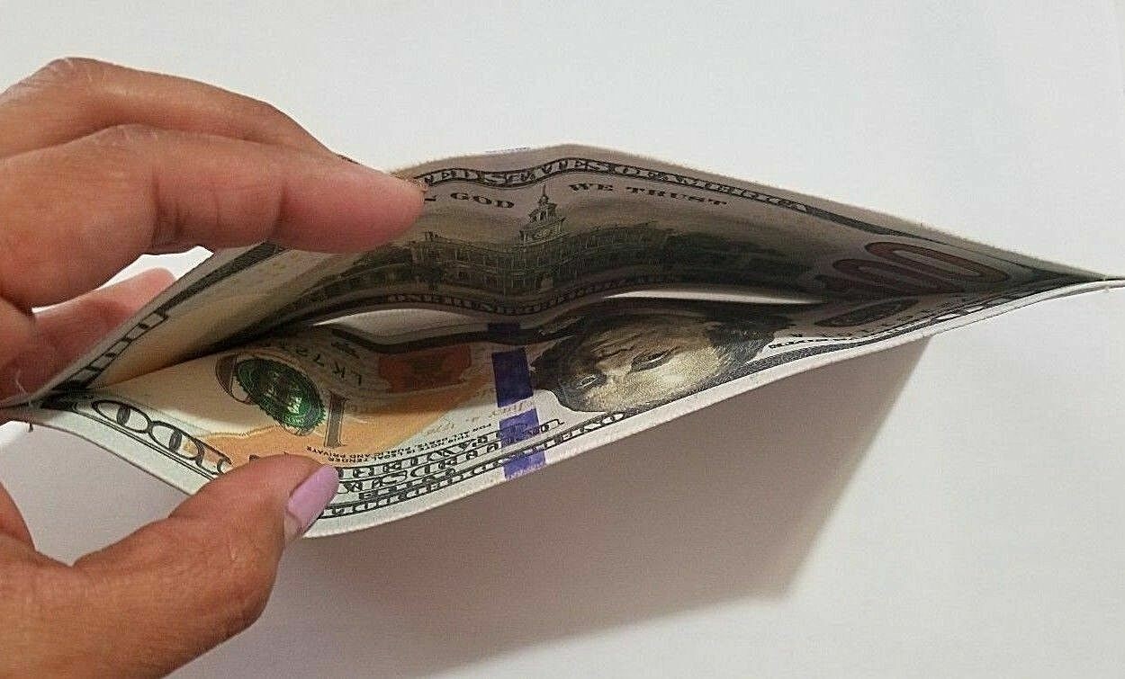 100 Pack – 100 Hundred Dollar Bill Wallets Money Bi-Fold Card Holder – US SELLER