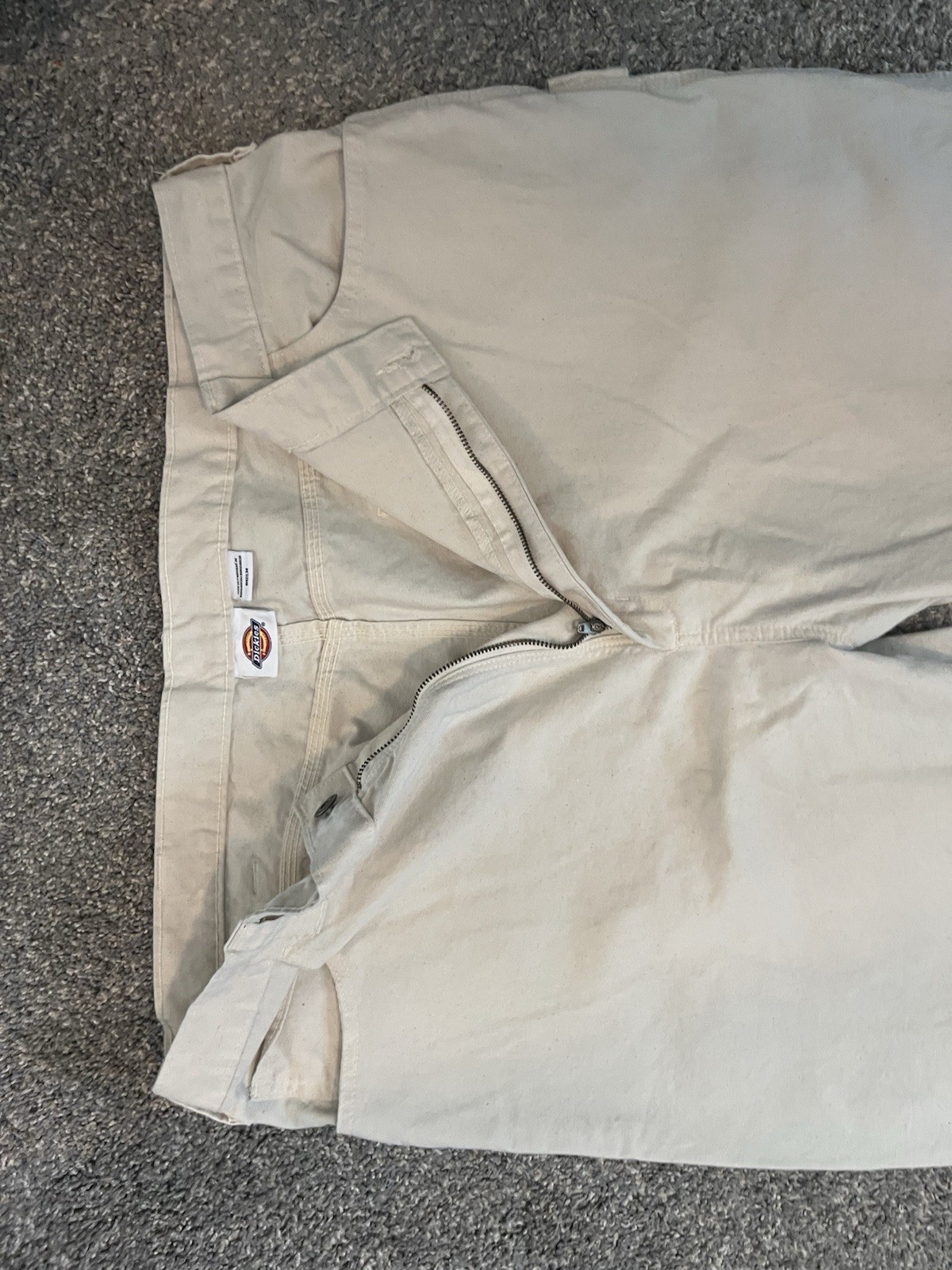 Dickies Pants Men 42×34 Ivory Carpenter Painter Straight Leg Relaxed Pants