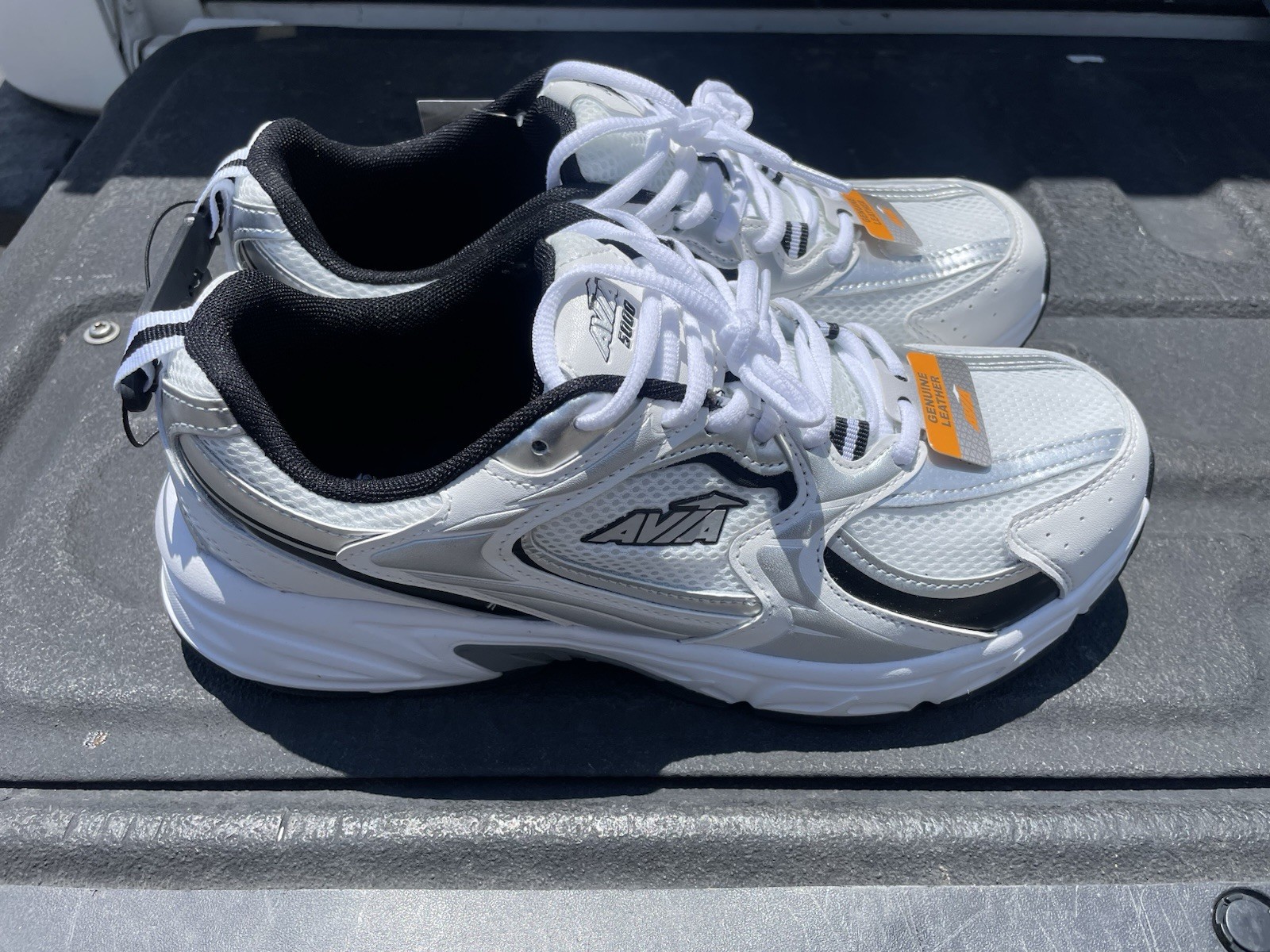 Avia 5000 White Silver Running Trainer Shoes Men’s Sz 12