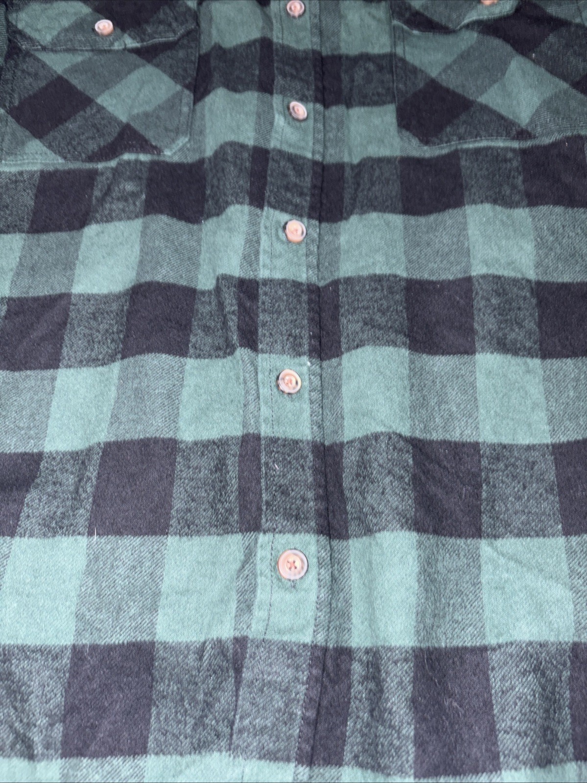 Jacks MFG Heritage Flannel Shirt Men’s XXl Green Black Plaid Cotton Button Up