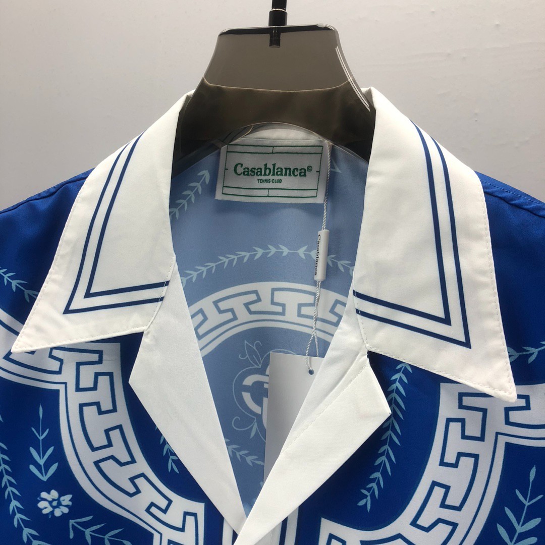 Casablanca high-end vacation shirt shorts, Hawaii beach vacation set