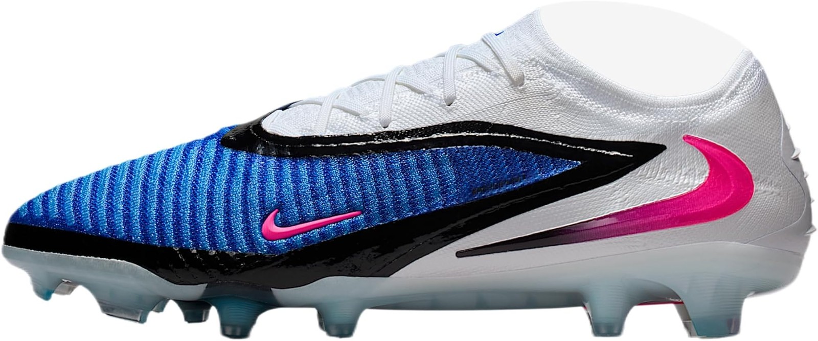 Nike Phantom 6 Low Elite Firm-Ground Soccer Cleats (Racer Blue/White/Pink Blast)