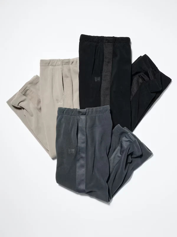 UNIQLO × NEEDLES Fleece wide pants XS S M L XL XXL 3X 4XL Unisex Japan 2025 New
