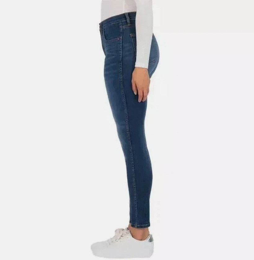 Kirkland Signature Women’s High-Rise Skinny Jeans, Blue, Size 10
