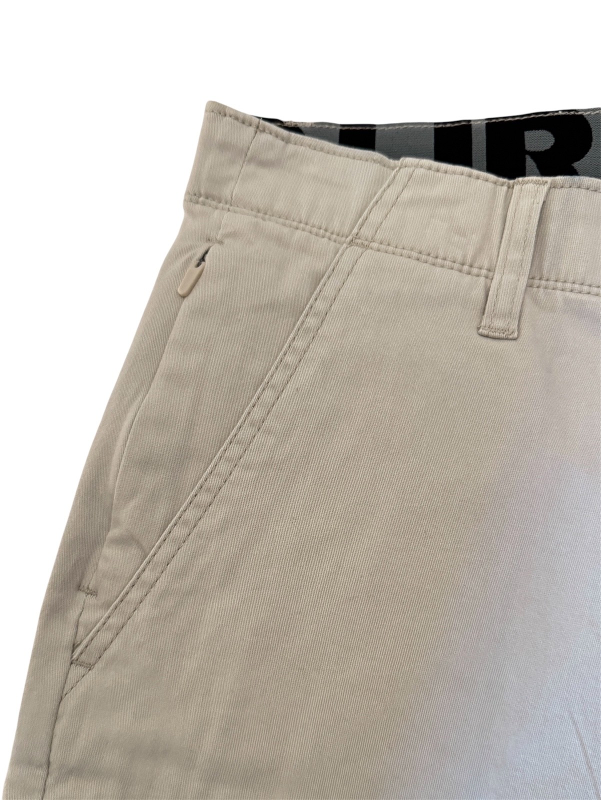 IRON CO Men’s Stretch Shorts (SIZE 34) Flex Waist Flat Front STONE TILE New Tag!