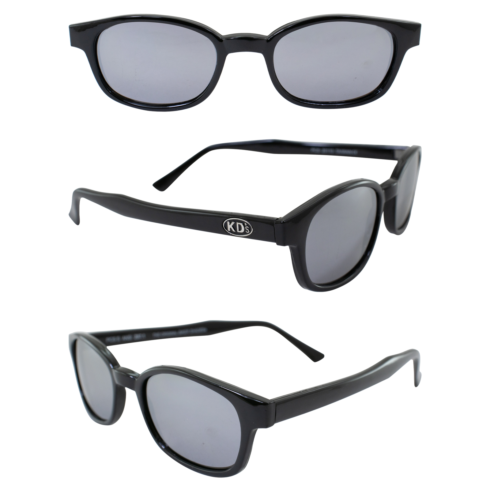 Original KD’s SILVER MIRROR Sunglasses Motorcycle Glasses With Pouch 20110