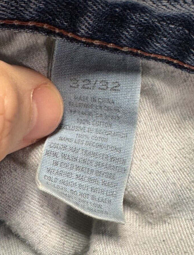 American Eagle Jeans Mens 32×29* Blue Bootcut Distressed Y2K Medium Wash Denim
