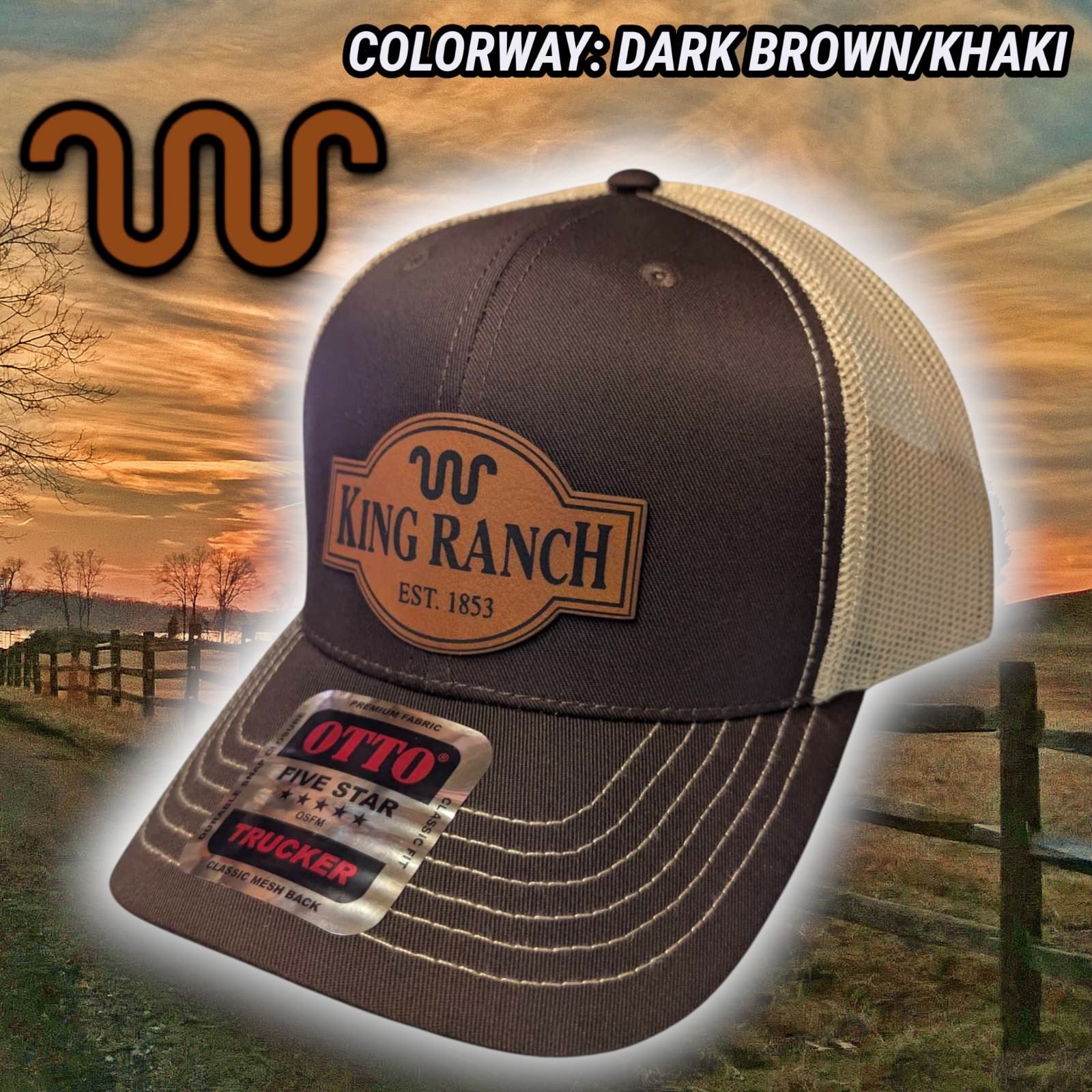 Trucker Hat Baseball Cap Snapback King Ranch Western Style 34 Color Choices