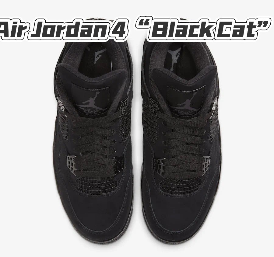 Jordan 4 Retro “Black Cat” Men’s Mid Top Basketball Shoes