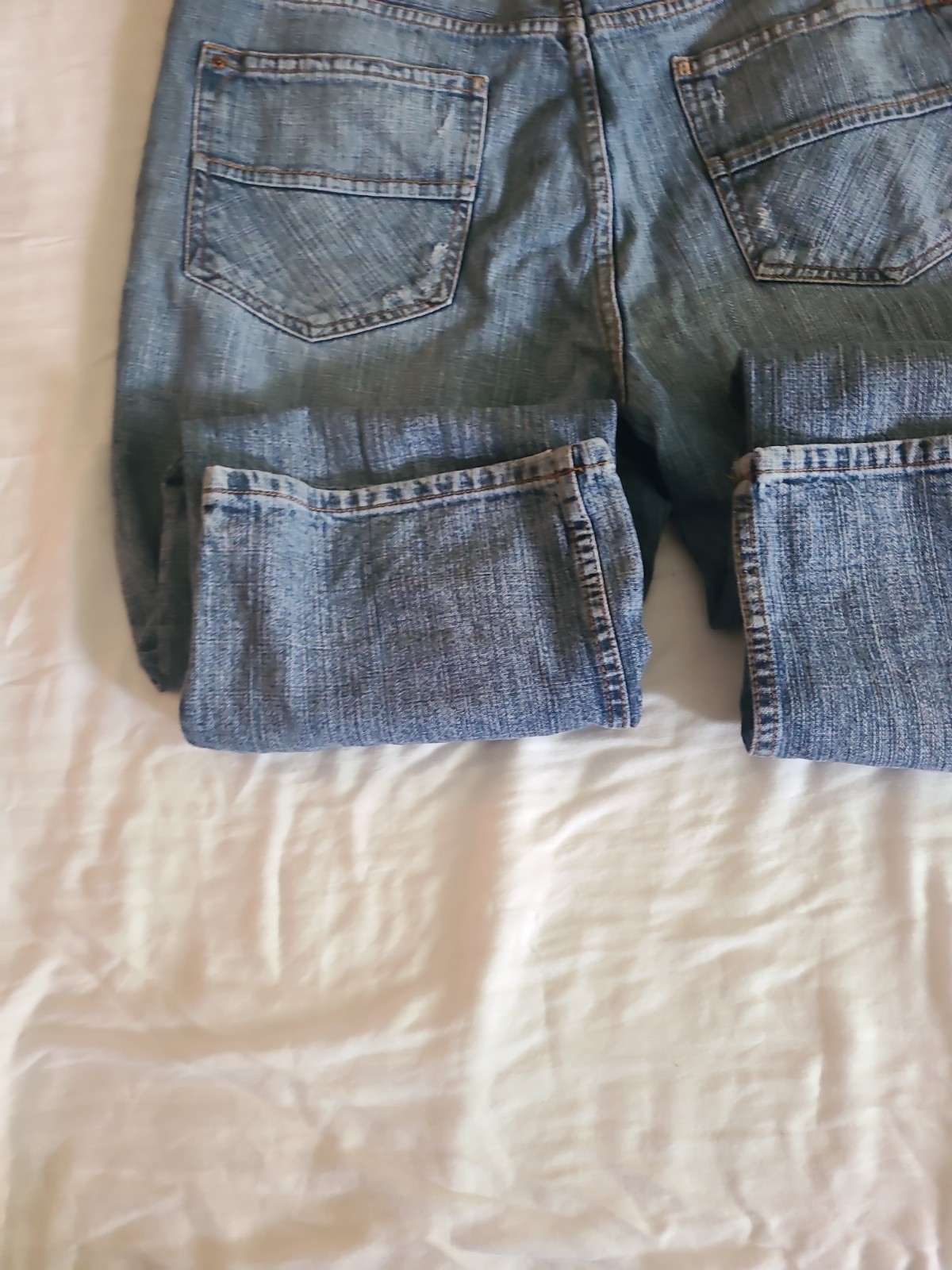 Tommy Hilfiger Mens Relaxed Fit Light Wash Blue Denim Jeans 38×30 Vintage