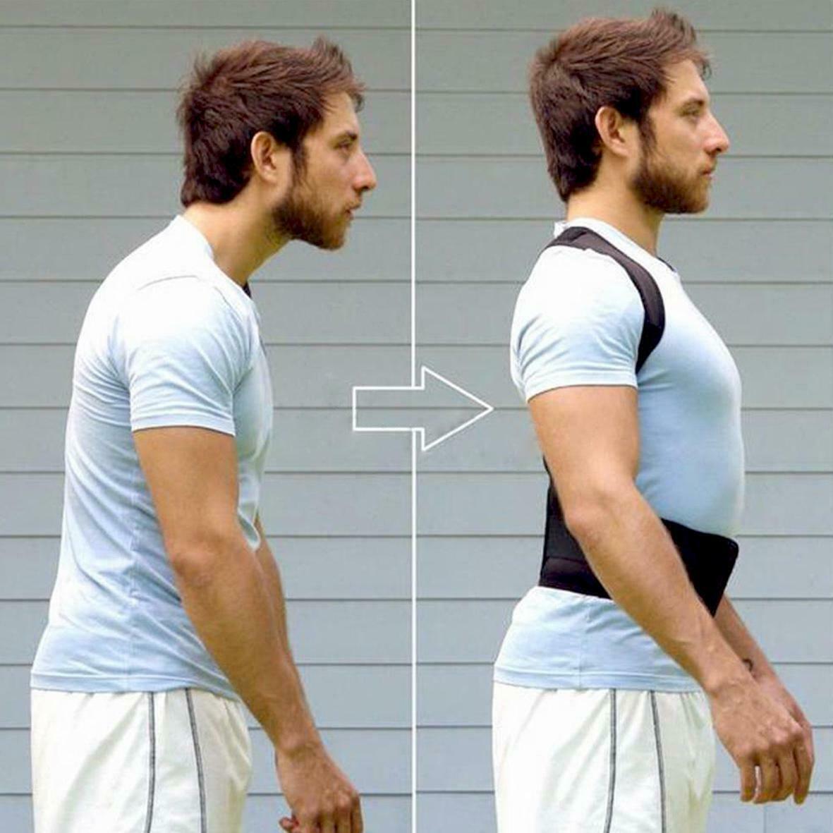 Fajas Ortopedicas Para Hombres Faja Correctora De Postura La Espalda Talla S-4XL