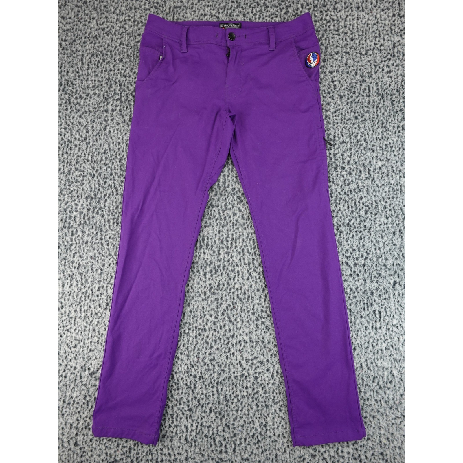 Everywhere Collection Technical Pants Mens 32×32 Purple Grateful Dead Patch