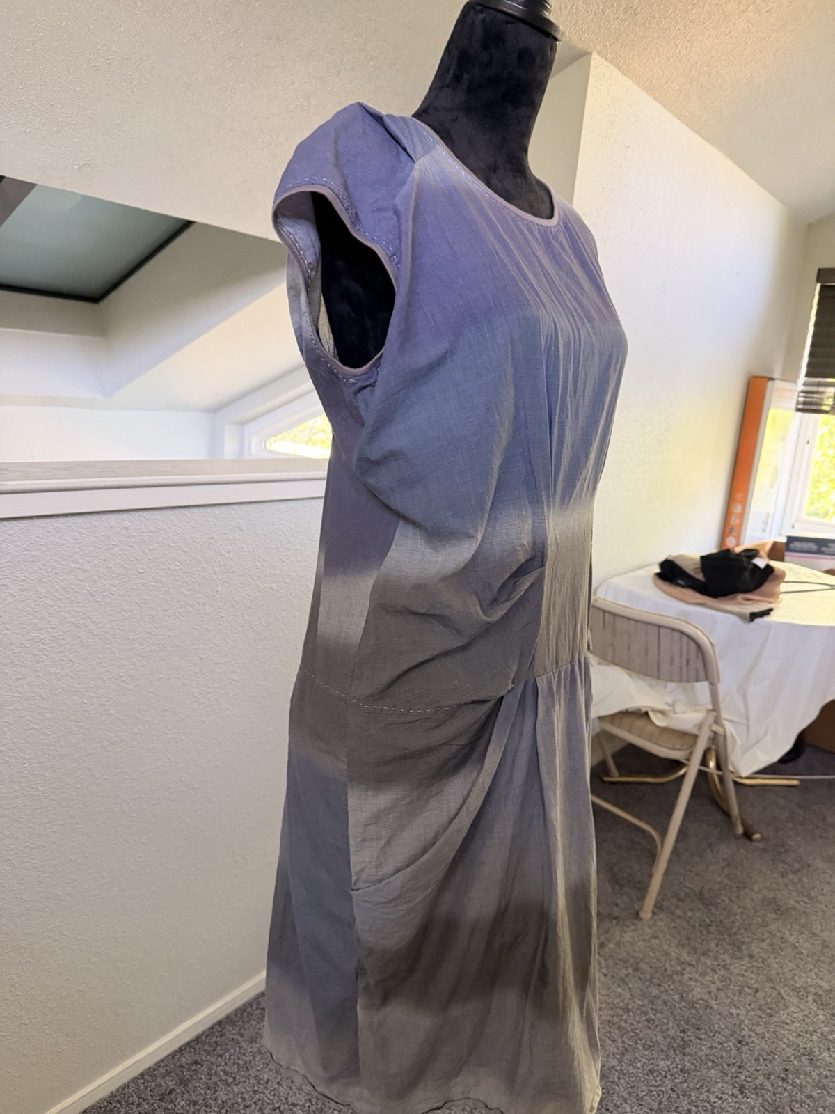 Gunex Dress Avant Garde Draped Style Comfy Minimalist Size 12