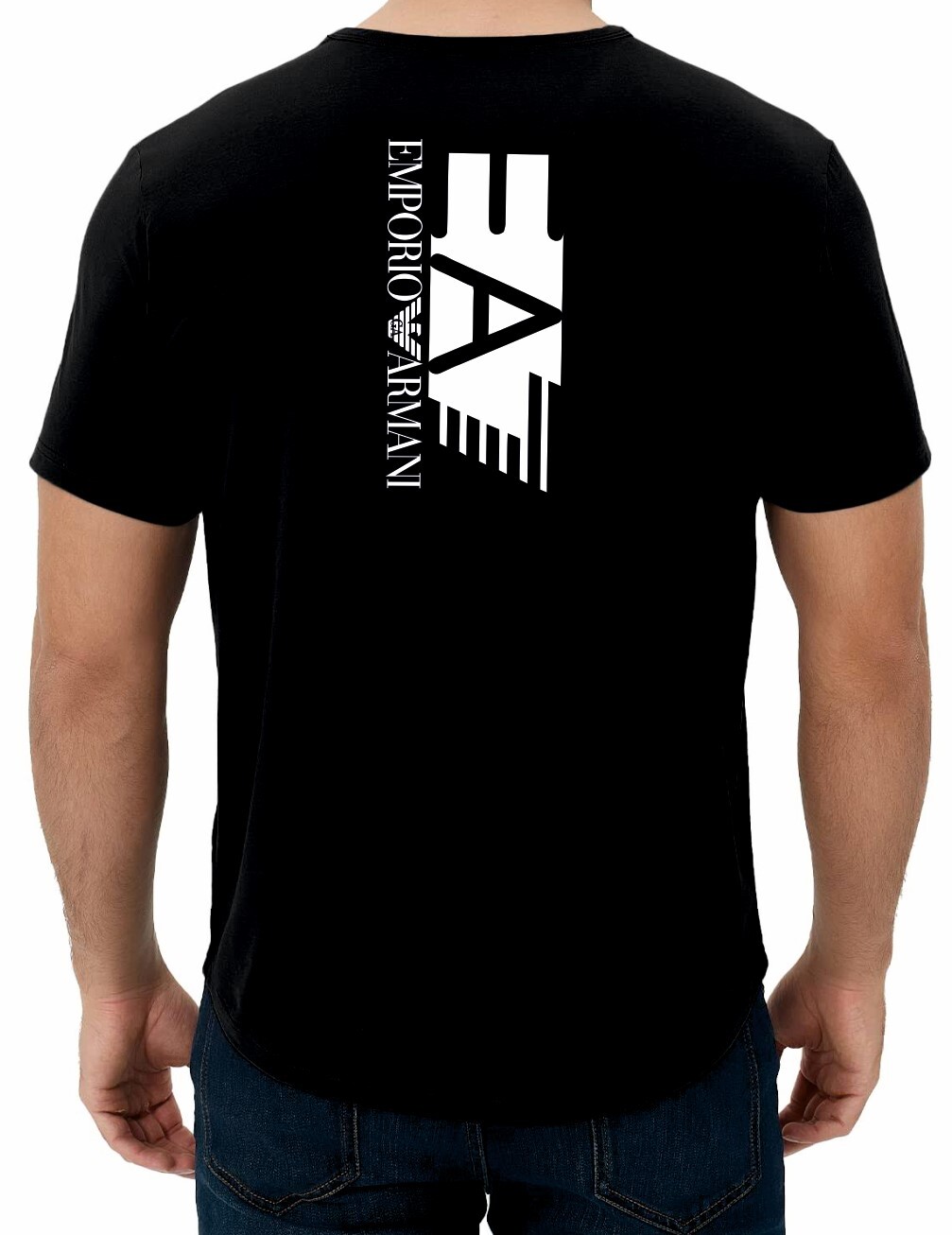 Emporio Armani Black Men’s Cotton EA T-Shirt Size M*L*XL*2XL,3XL