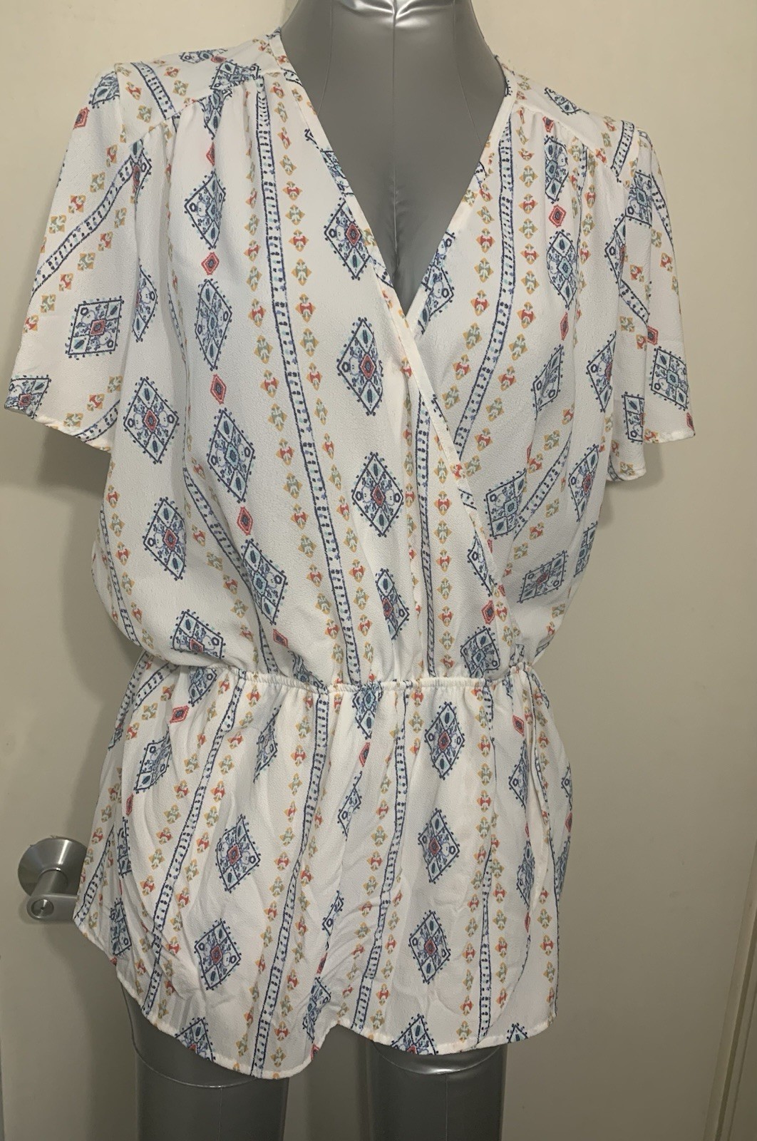 Polyester Spandex Blouse XL Harmonious Multicolor, Aztec