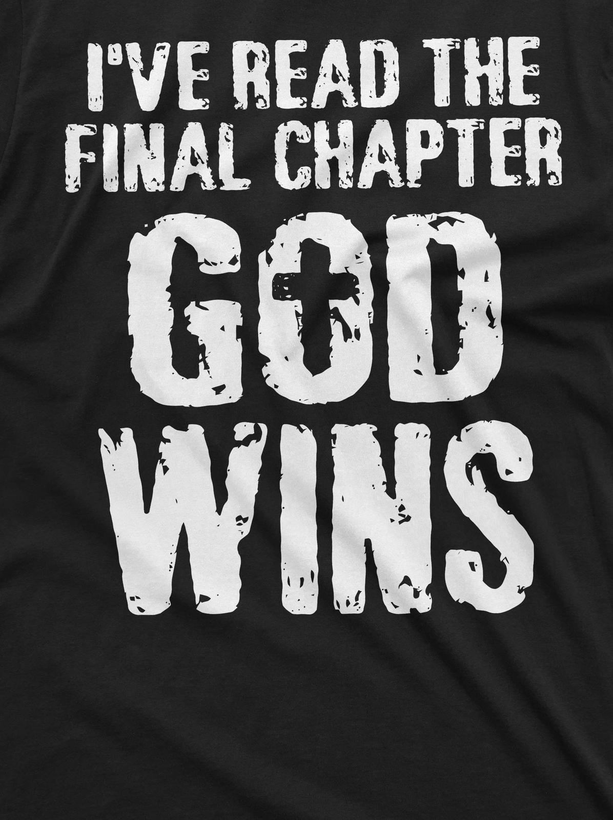 Jesus Christ T-shirt Bible Verse Church Religion Christian Tee God Wins Shirt