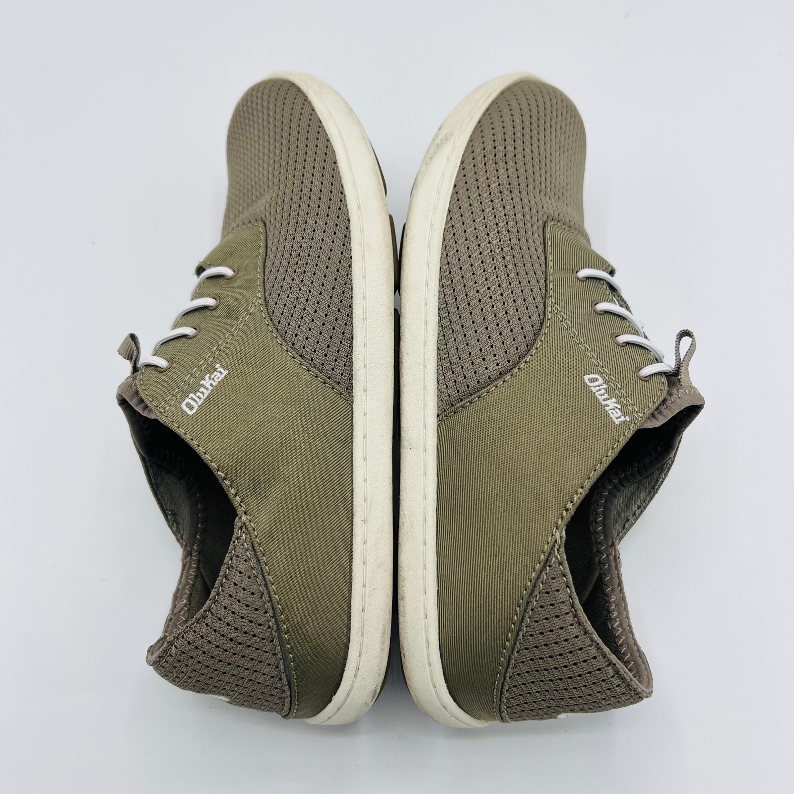 OluKai Nohea Moku Men’s No Tie Boat Shoes Size 7 $120 in Clay Tapa