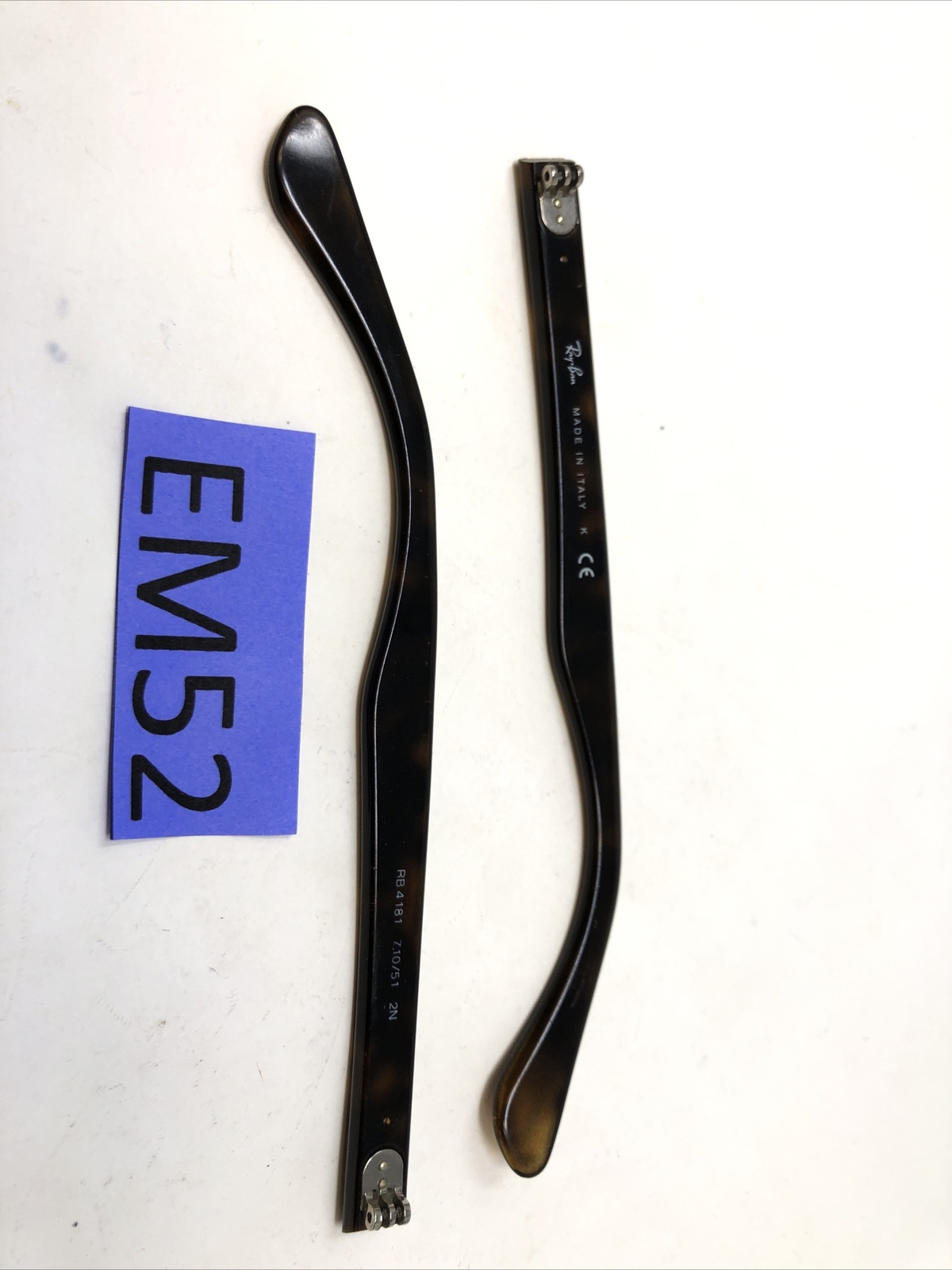 Authentic Temple Replacement PARTS RAY BAN RB4181 Italy 710/51 Tortoise EM52