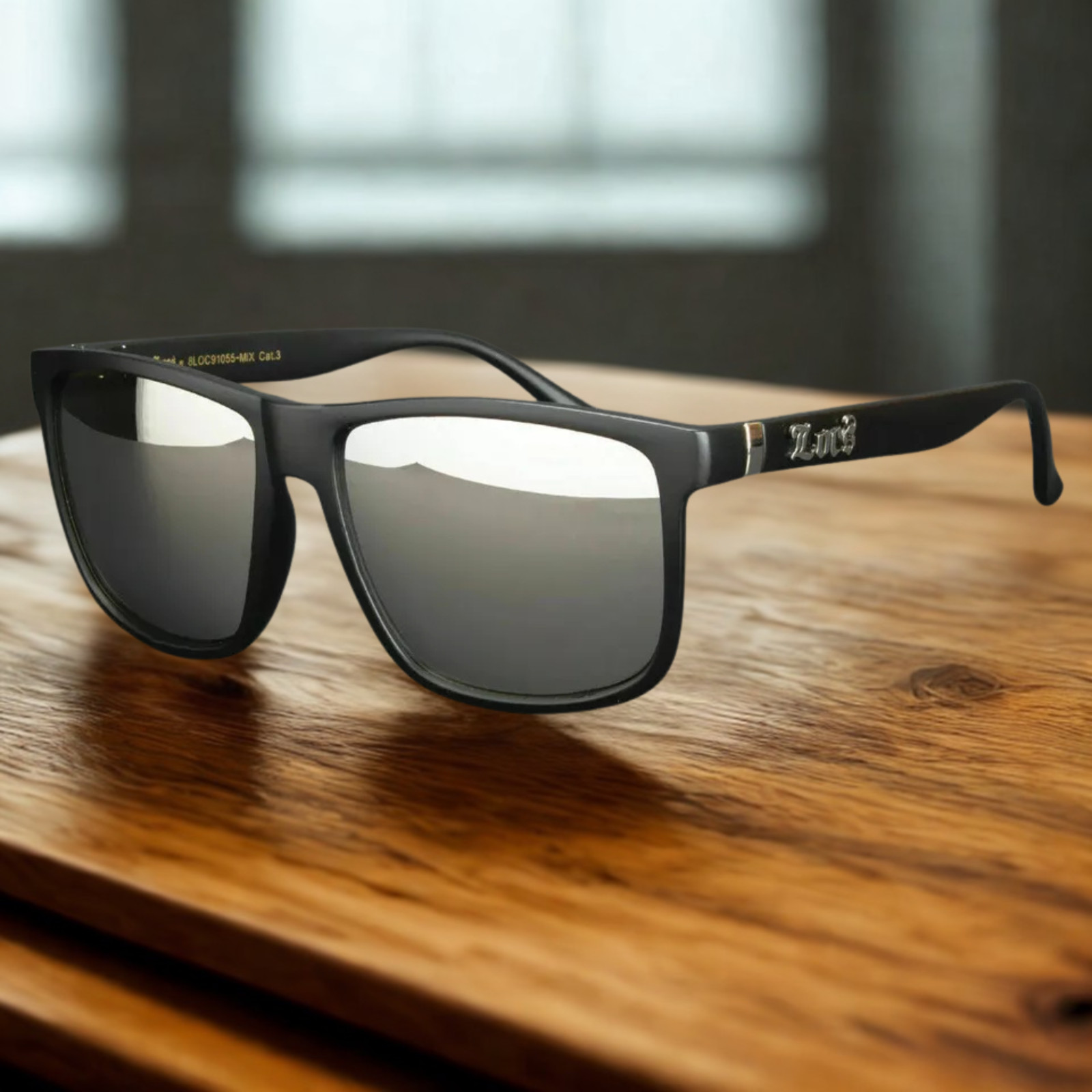 LOCS Flat Top Gangster Sunglasses Mens Designer Oversized Cholo Shades NEW