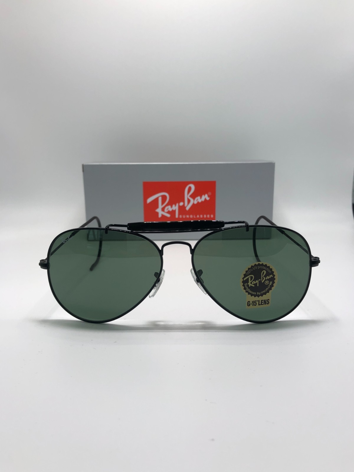 Ray-Ban RB3030 Outdoorsman L9500 58•14 160 Green G-15 Lens 58mm Sunglasses