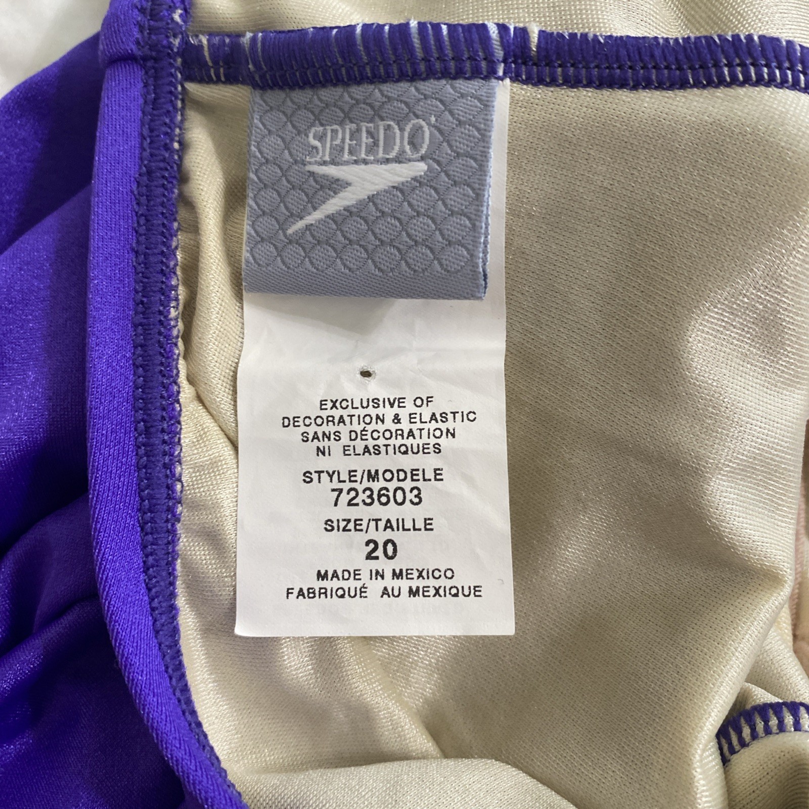 Women’s Speedo Plus Moderate Ultraback One Piece Swimsuit, Size 20, Purple
