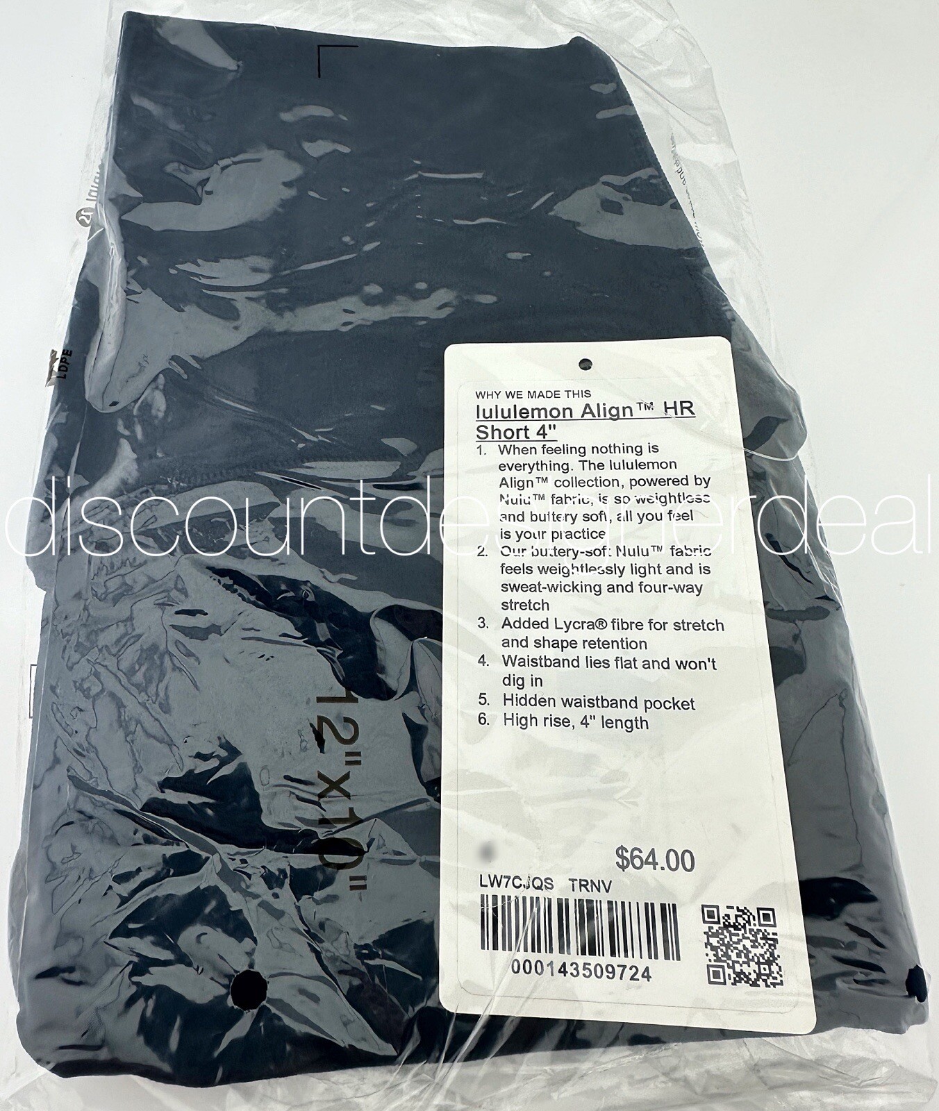 LULULEMON ALIGN HIGHRISE SHORTS 4″ NAVY BLUE MULTIPLE SIZES NEW