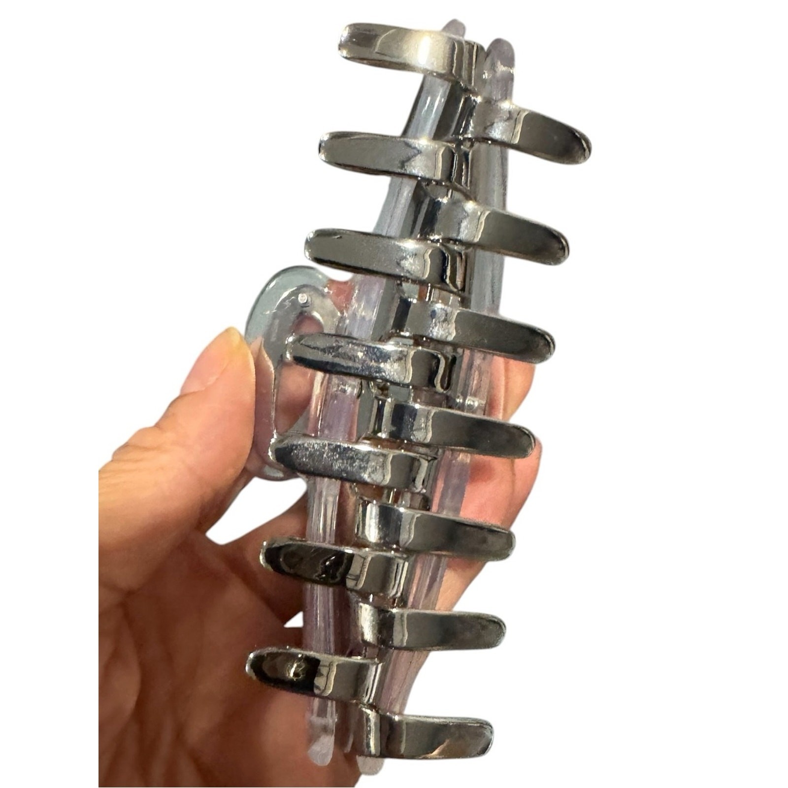 Alo Yoga Acrylic Illusion Claw Clip – Clear Acetate/Chrome