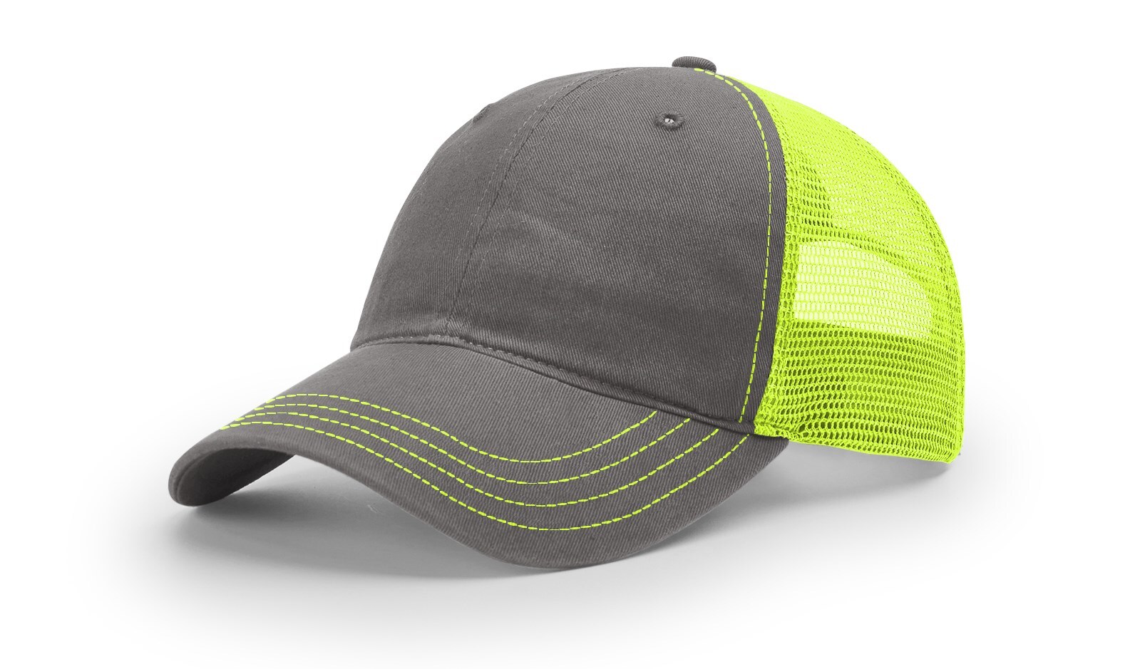 Richardson 111 Garment Washed Trucker Hat Unstructured Mesh Back Relaxed OSFM