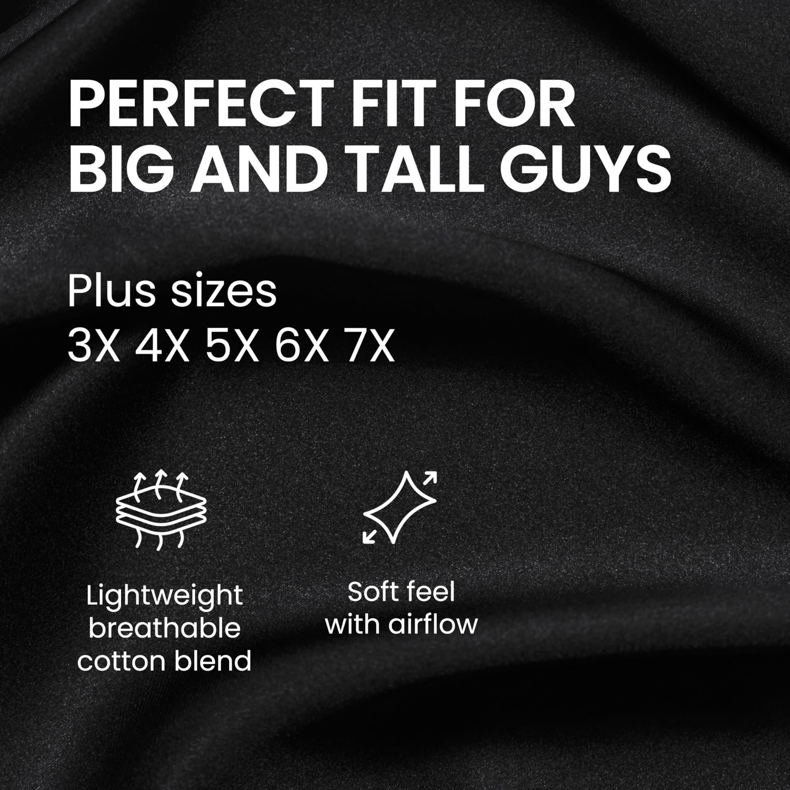 BILLIONHATS Mens Big & Tall Cotton T-Shirts 3 Pack Plus Size Assorted Colors