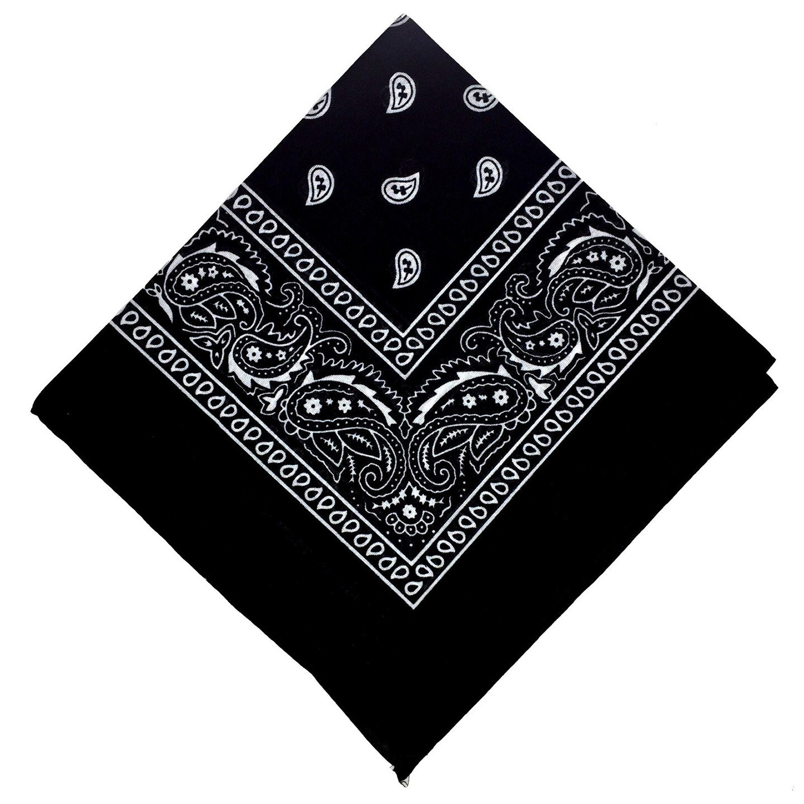 2 X Paisley Print Bandana 100% Cotton Head Warp Scarf Face Mask – USA Seller