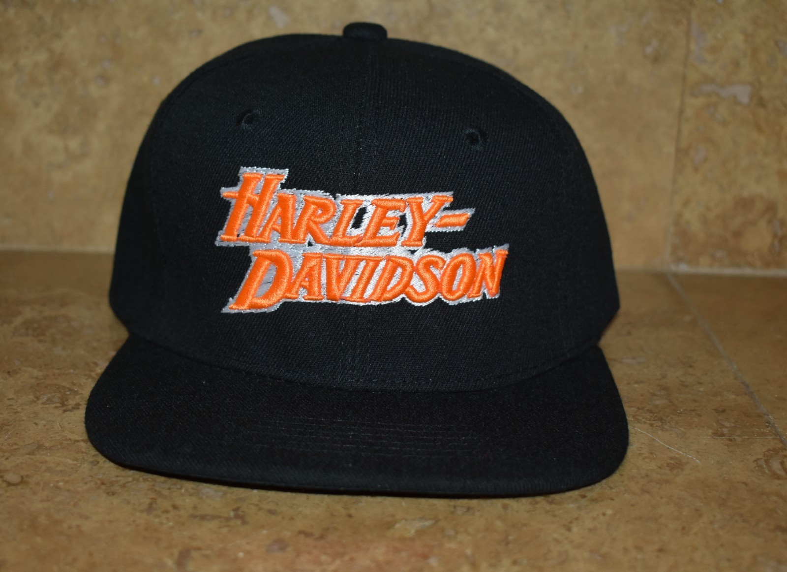 VINTAGE VTG 80-90’s Harley Davidson Classic 3D EMBROIDERED Logo Baseball Hat Cap