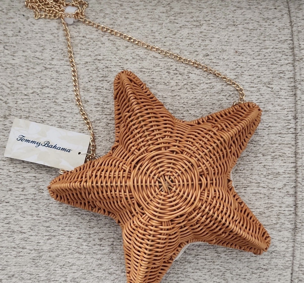 Tommy Bahama VIRAL Woven Wicker Crossbody Bag Starfish