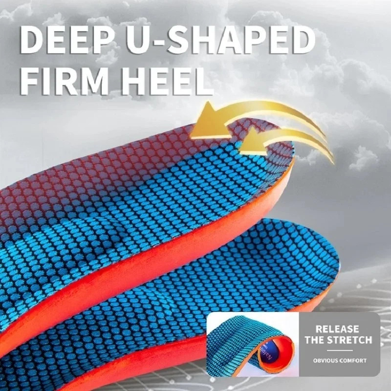 Sport Orthopedic Insoles for Feet Men Women EVA Breathable Shock Absorption Shoe
