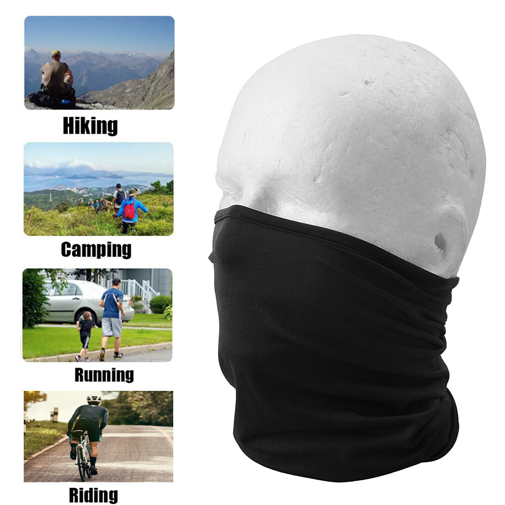 Men Women Thin Balaclava Neck Gaiter Face Mask UV Protection Bandana Scarf Cover