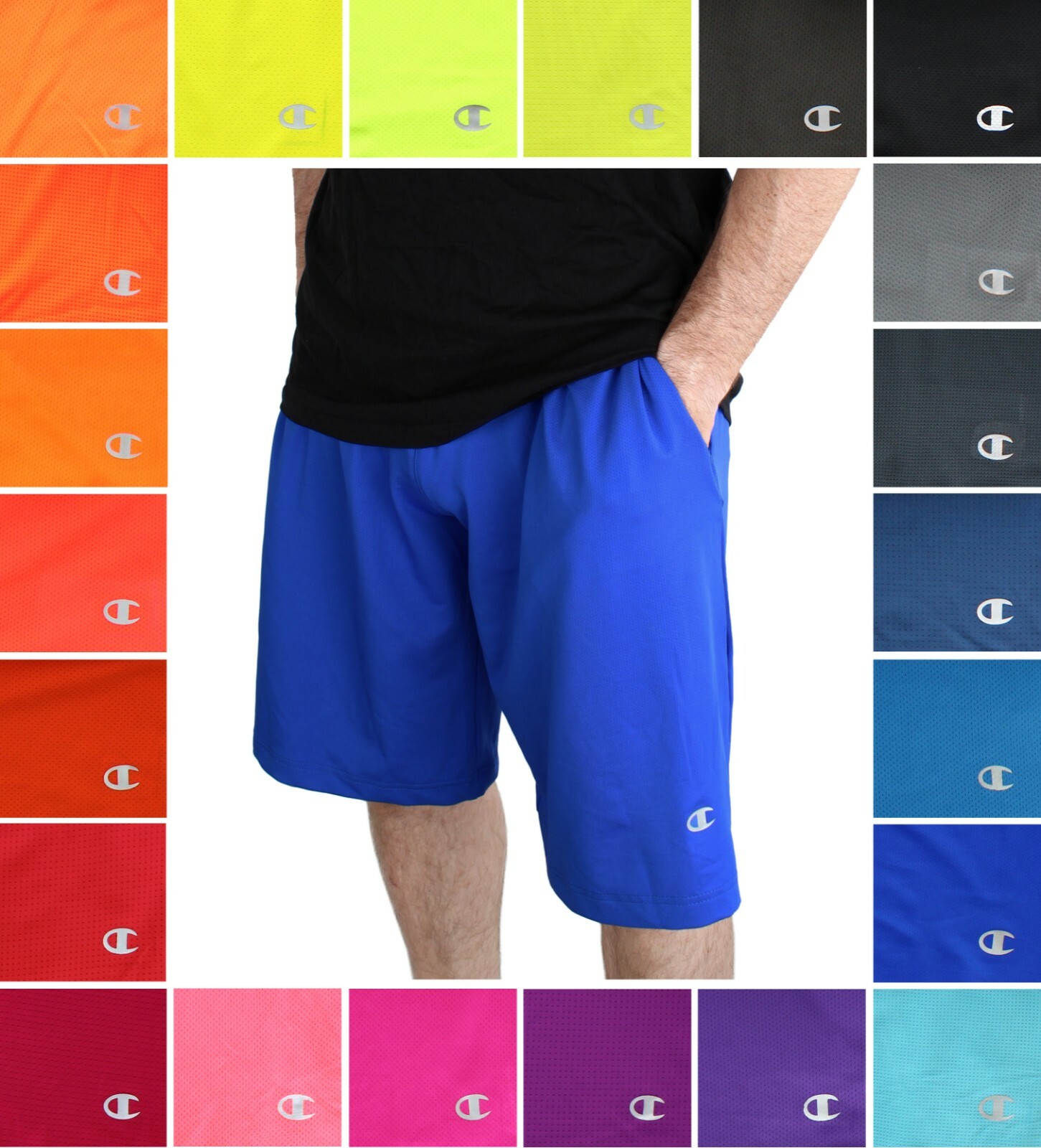 Champion Men’s Mesh Shorts, Gym Short 11″ Inseam, 2 Pocket, Lightweight Sport