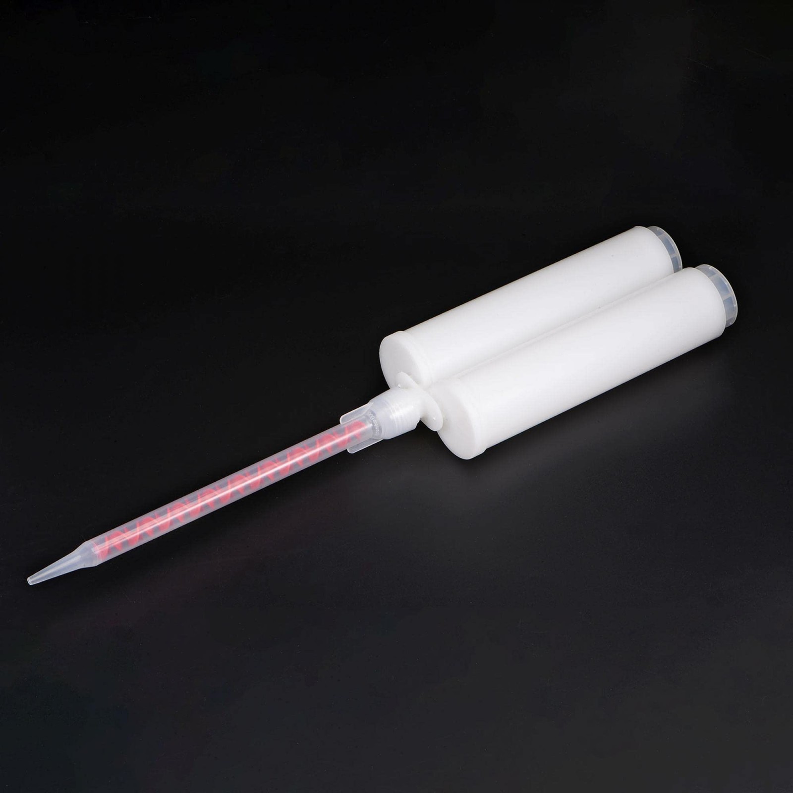 uxcell 2Pcs Epoxy Gun Adhesive Cartridge, Plastic Resin Mixer Dual Glue White