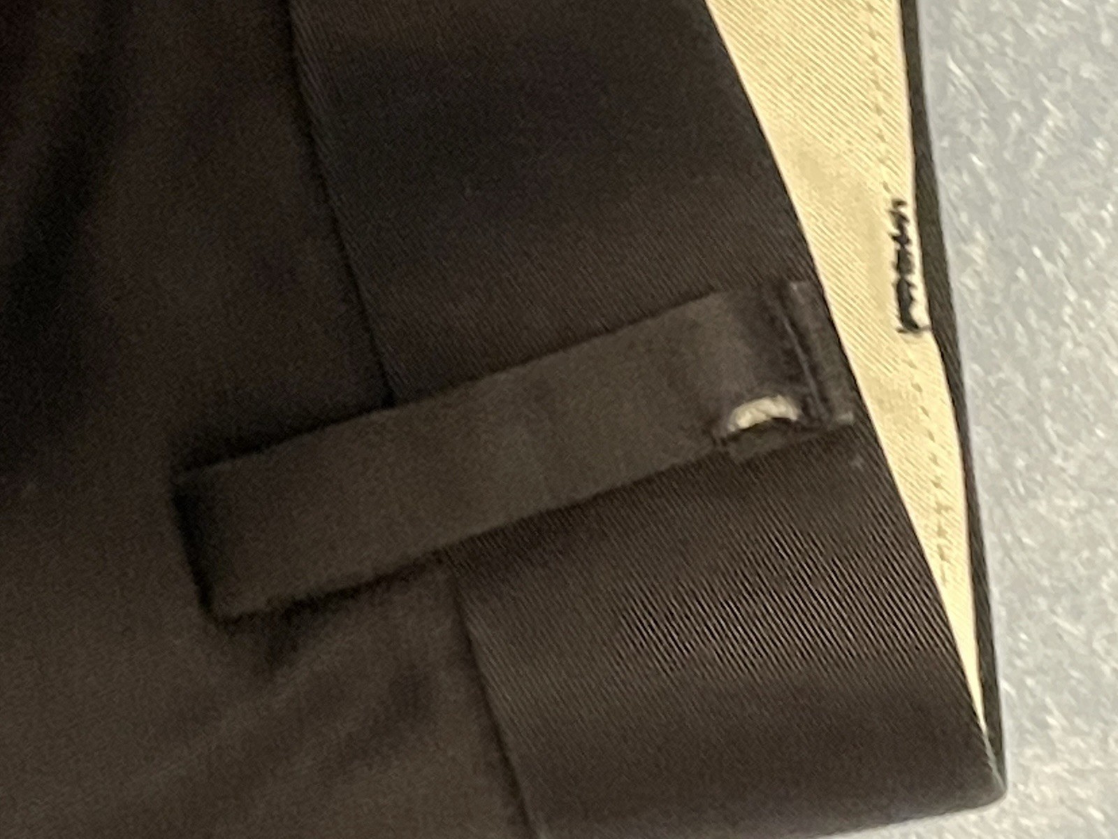 DOCKERS MEN CLASSIC FIT 32×30 DRESS KHAKI PANT D3 FLAT FRONT BLACK COTTON W WEAR