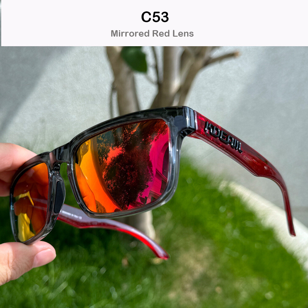 KDEAM Square Polarized Sunglasses Men’s Women Sports Driving UV400 Shade Glasses