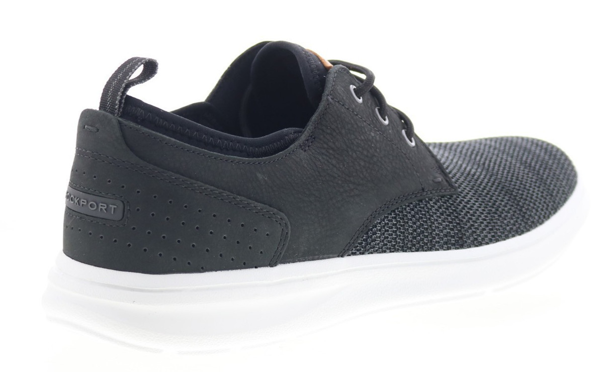 Rockport Zaden Plain Toe Mens Black Oxfords Lace Up Casual Shoes 9.5 M