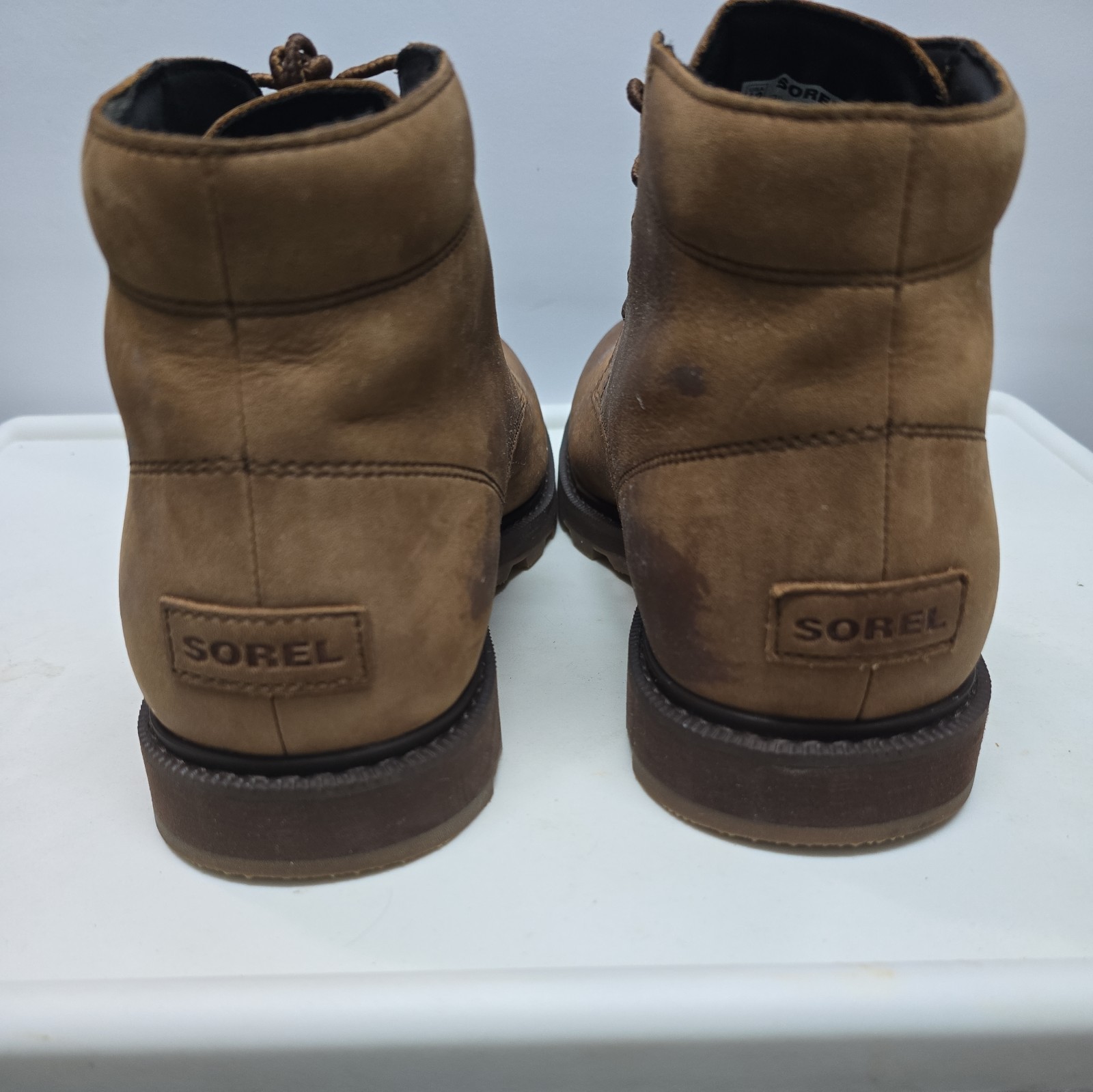 Sorel Mens Madson II Boot Size 12 Brown Waterproof Lace Up Chukka Lug Sole