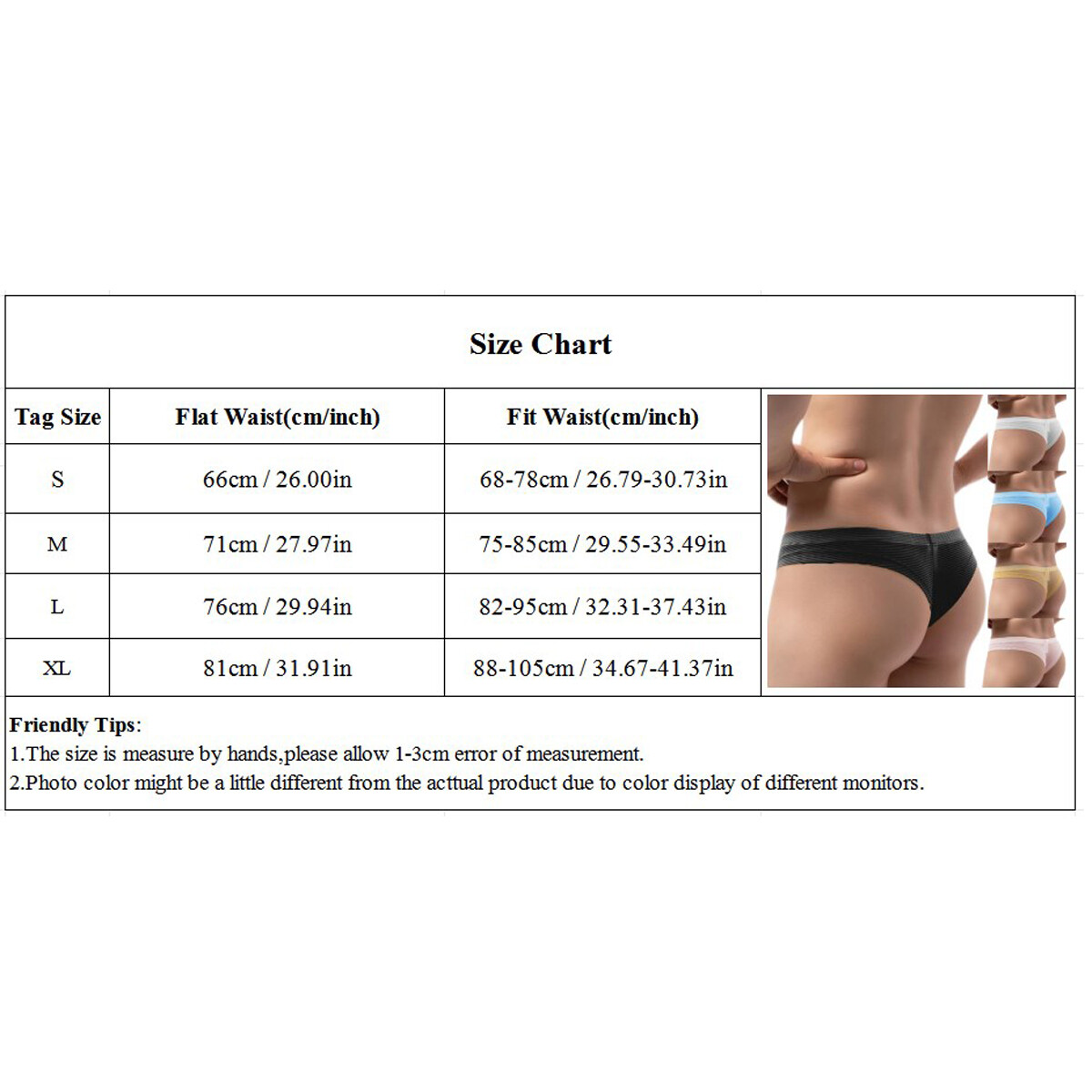 Men’s Sexy Underwear See Through G Strings Thong Briefs Pouch Underpants T-back